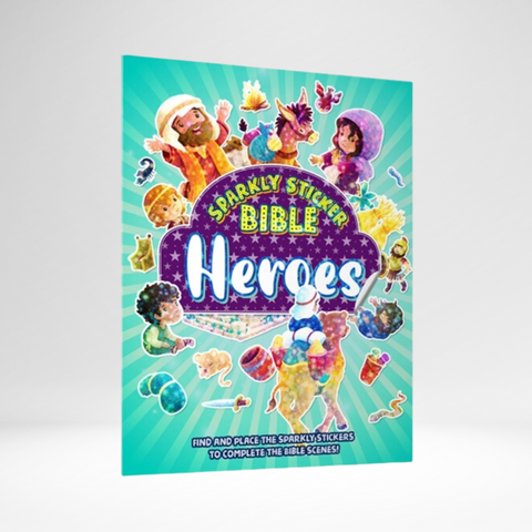 Sparkly Sticker  Bible - Heroes