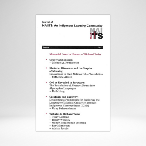 Journal of NAIITS Volume 11 - 2013 PDF