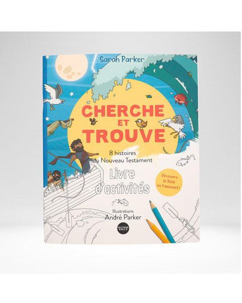 Cherche et trouve: 8 histoires du Nouveau Testament - livre d'activités