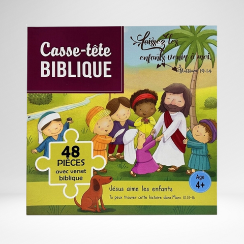 Casse-tête: Jésus aime les enfants (48 pièces)