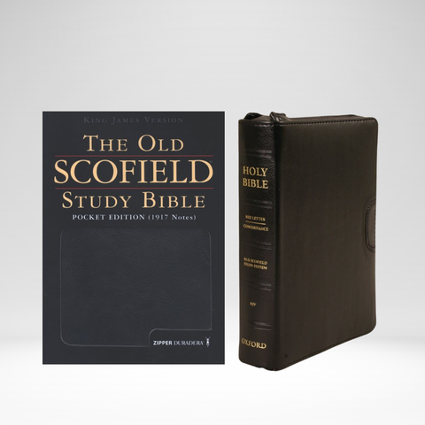 KJV Scofield 1917 Bible ED Pkt RL Dura Zip
