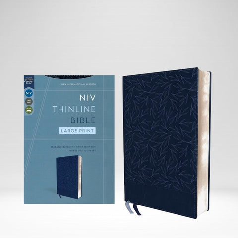 NIV Bible Large Print Thinline Leathersoft