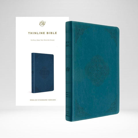ESV Bible Thinline Teal Trutone