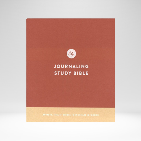 ESV Journaling Study Bible 1 Chron. 28:9 English Saddle Trutone Over Board