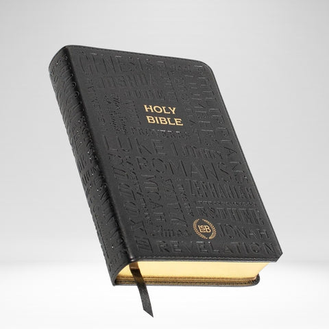 LSB Bible Compact Black Faux Leather