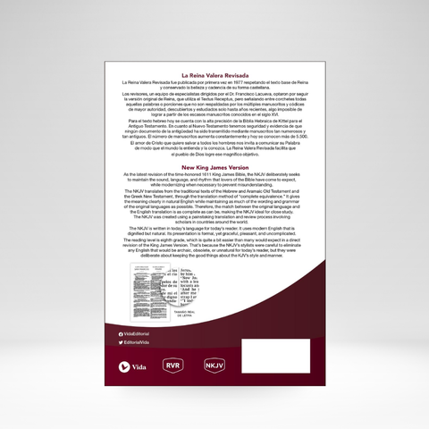 RVR60/NKJV Spanish-English Bible HC