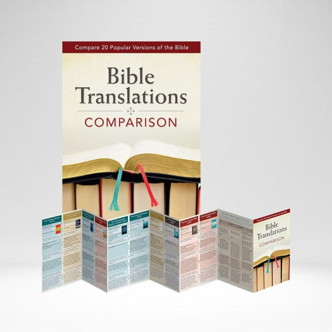 Bible Translations Comparison Pamphlet (Rose)