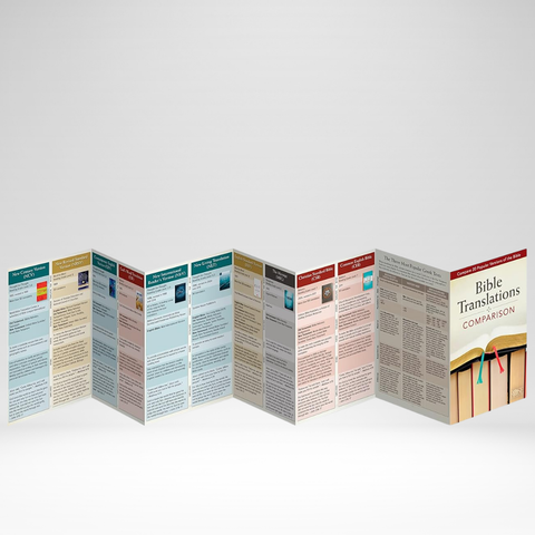 Bible Translations Comparison Pamphlet (Rose)