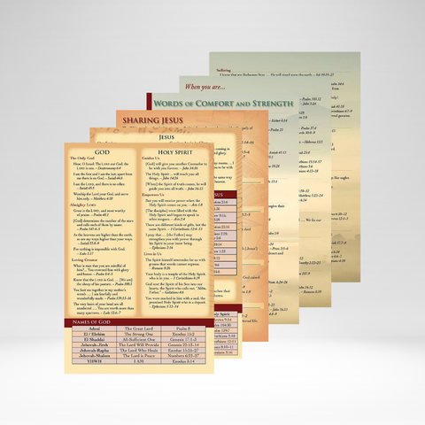Where To Find Fav. Bible Verses Pamphlet (Rose)