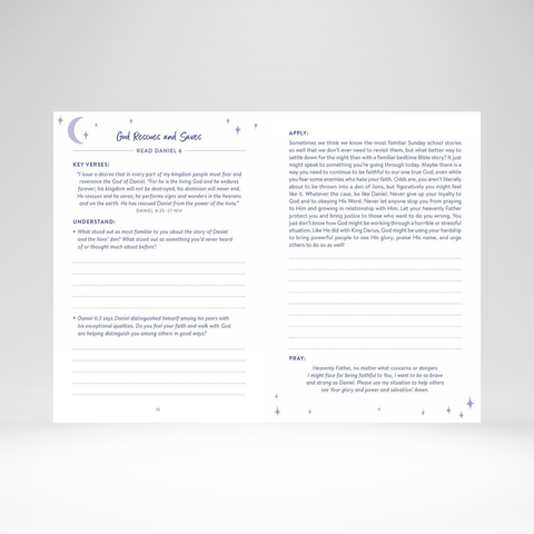 The 5-Minute Bible Study Journal For Women; Peaceful Meditations For Bedtime