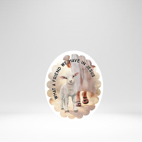 Sticker-Friend In Jesus Lamb