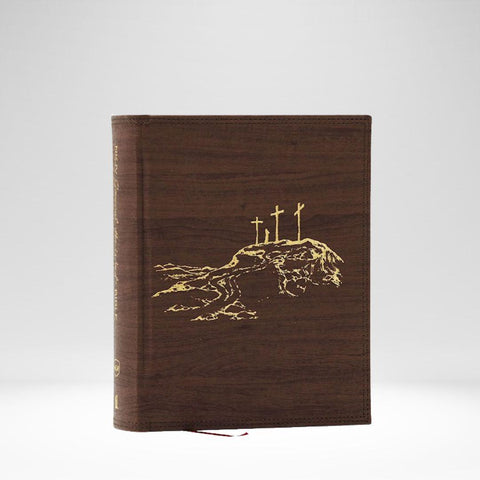 NKJV Journal The Word Reference Bible Brown Leathersoft Over Board