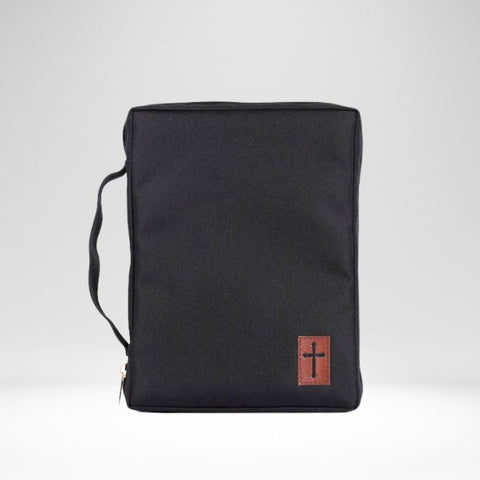 Bible Case Cross Patch Black (M)