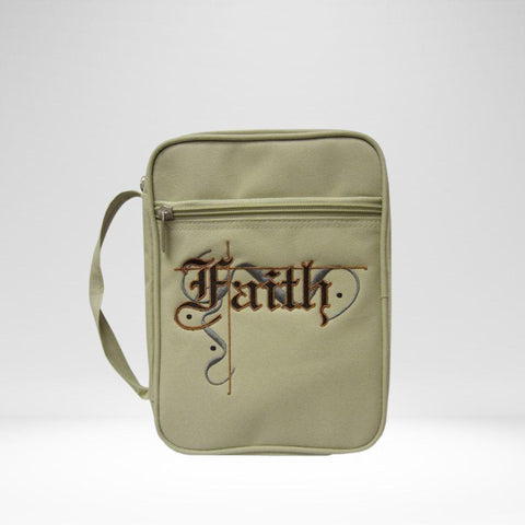 Bible Case Faith Canvas Tan/Multi (XL)
