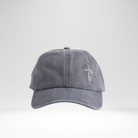 Cap Faith Washed-Gray With White Letters