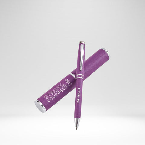 PEN W/CASE PURPLE