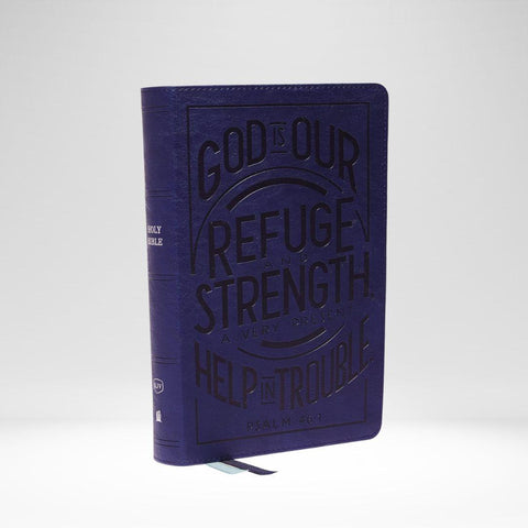 KJV Verse Art Pers Ref Bible LTH Blue