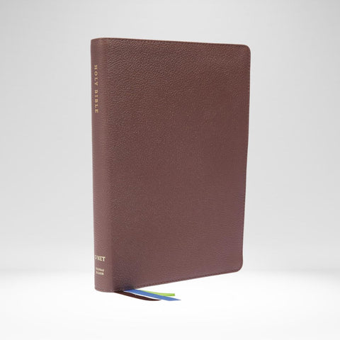 NET Thinline Bible Large Print Brown Genuine Leather