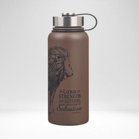 Water Bottle The Lord Is My Strength Stainless Steel (32 Oz)