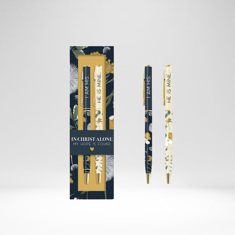 Pen Set In Christ Alone (Set Of 2)