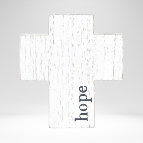 Tabletop Chunky Cross Hope (3.75" x 4")