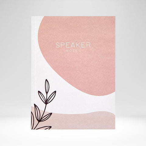 Speaker Notes For Sermon, Bible Study Coral (6" x 8")