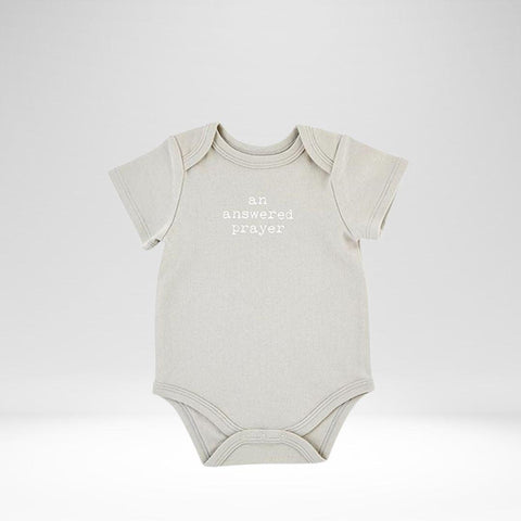 Baby Shirt An Answered Prayer (0-6 Mths) Grey