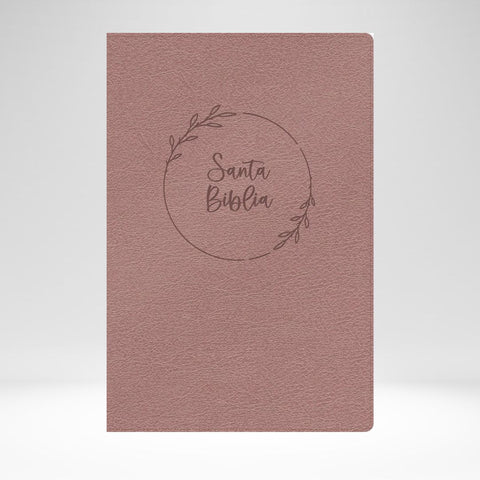 RVR 1960 Biblia Letra Gigante Con Referencias Pink Leathertouch