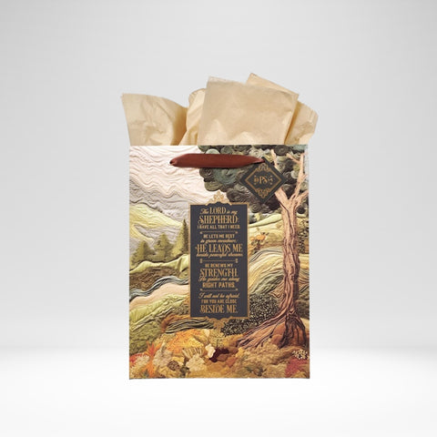 Gift Bag-Large Portrait-The Lord Is My Shepherd Ps. 23