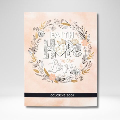 Colouring Book Faith Hope Love
