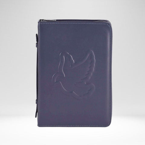 Bible Case Embossed Dove Grey (XL)