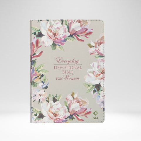 NLT Everyday Devotional Bible For Women Floral Faux Leather