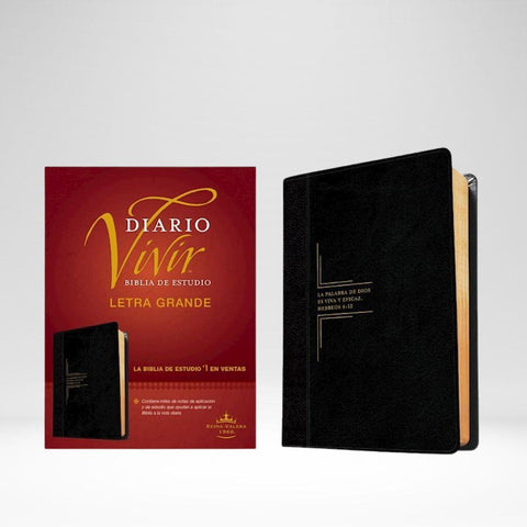 RVR 1960 Biblia De Estudio Del Diario Vivir Large Print Leatherlux