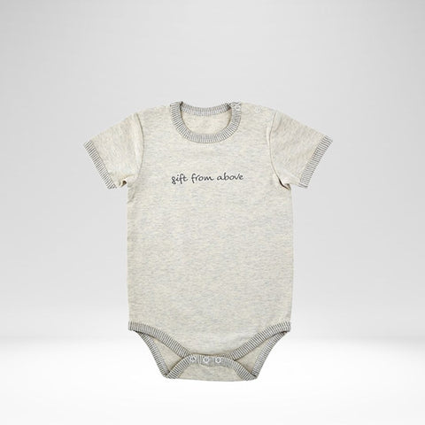 Baby Shirt Gift From Above (0-3 Mths) Cream/Grey