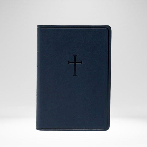 KJV Everyday Study Bible Navy Cross Leathertouch