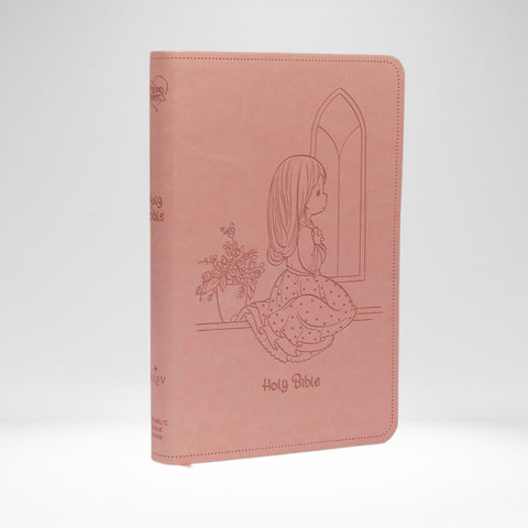 NRSV Precious Moments Catholic Bible Pink Leathersoft