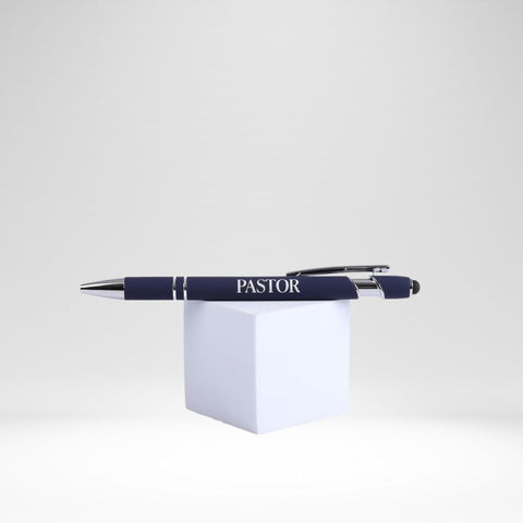 Soft Touch Gift Pen Pastor Navy
