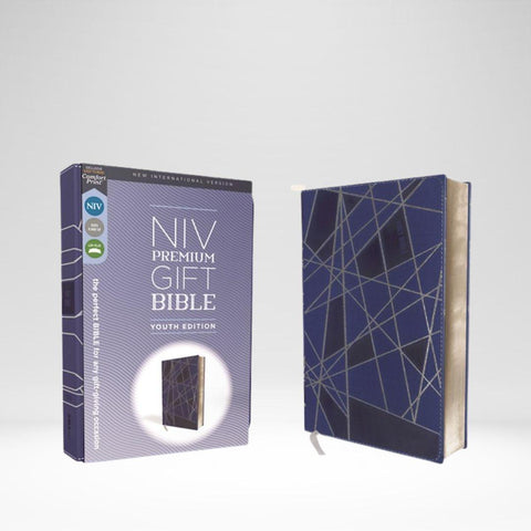 NIV Premium Gift Bible Youth Edition Blue Leathersoft