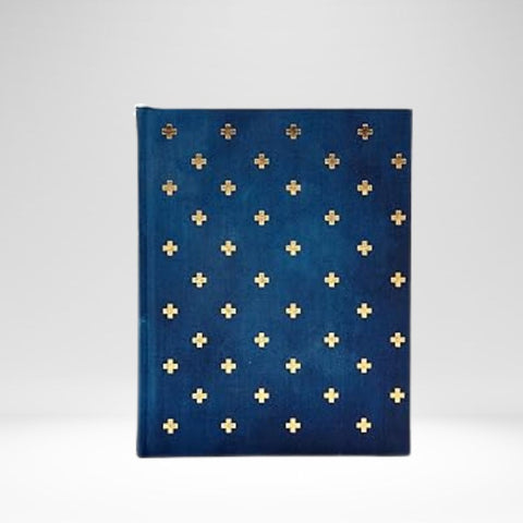 CSB Notetaking Bible Navy/Cross Cloth Over Board