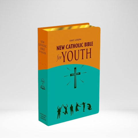 NCB St Joseph Catholic Bible For Youth Teal/Gold Dura-Lux