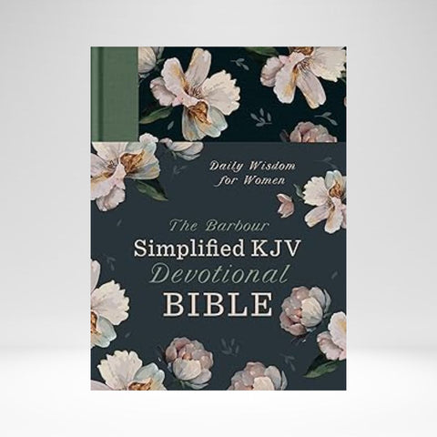 KJV Simplified Bible Daily Wisdom Devotional For Women Floral Cloth HB