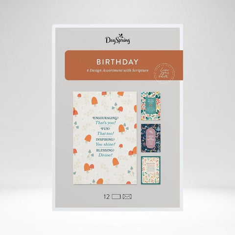 Birthday Box Card U1198 Cottage Core Assorted