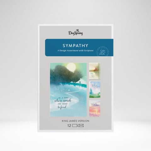 Boxed Cards Sympathy Watercolor Crosses