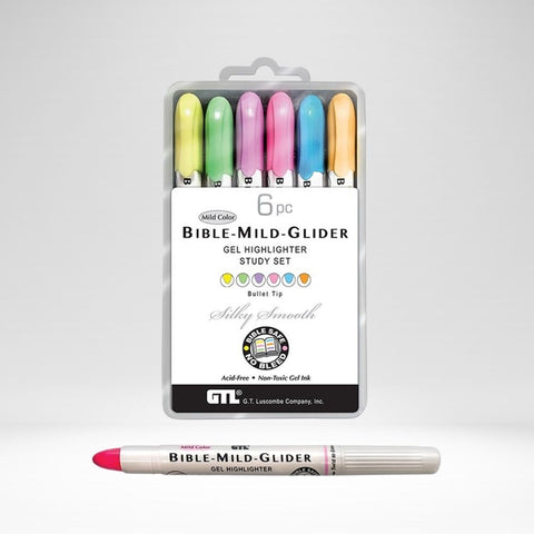 Highlighters Set Of 6 Bible Mild Glider