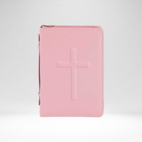 Bible Cover Pink Cross